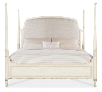 Americana King Upholstered Poster Bed