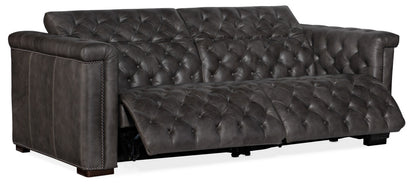 Savion 2 over 2 Sofa with Power Recline & Power Headrest