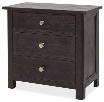 Driftwood Three-Drawer Nightstand