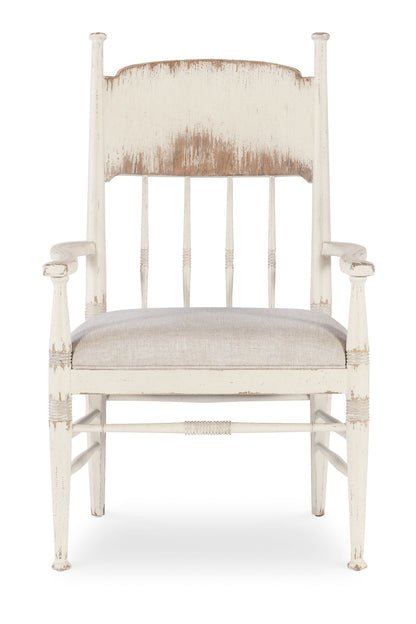 Americana Upholstered Seat Arm Chair
