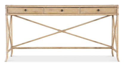 Retreat Pole Rattan Console