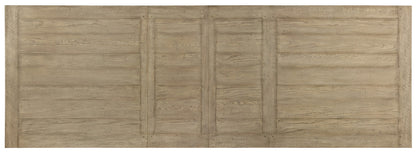 Ciao Bella 84in Trestle Table with 2-18in Leaves-Natural/Gray