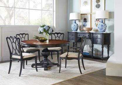 Charleston Upholstered Seat Arm Chair