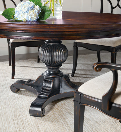 Charleston Round Pedestal Dining Table with 1-20in Leaf