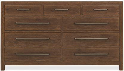 Driftwood Nine-Drawer Dresser
