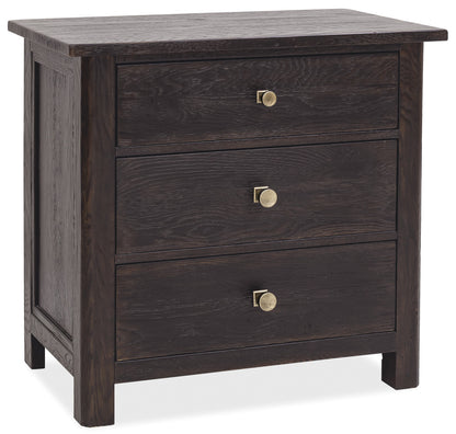 Driftwood Three-Drawer Nightstand