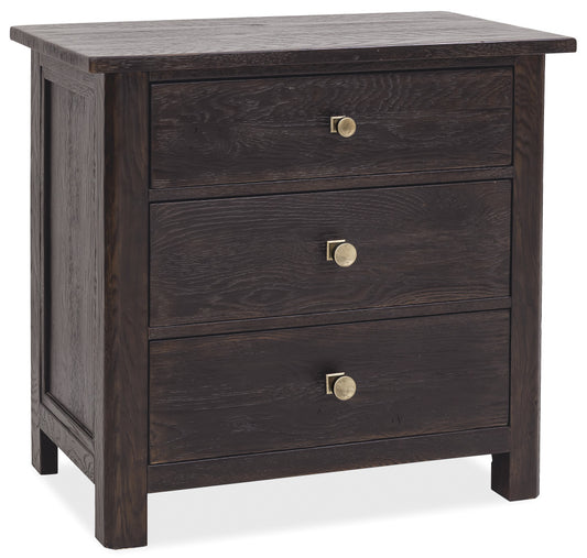 Driftwood Three-Drawer Nightstand