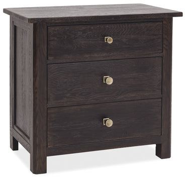 Driftwood Three-Drawer Nightstand