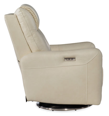 Steffen Swivel Power Recliner with Power Headrest