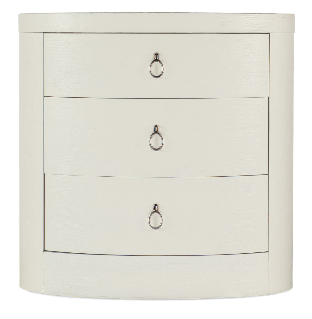 Serenity Wavecrest Oval Nightstand