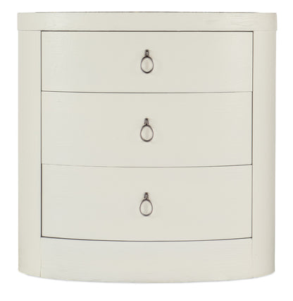 Serenity Wavecrest Oval Nightstand