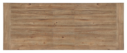 Vineyard Row Rectangle Dining Table with Two 20-inch Leaves