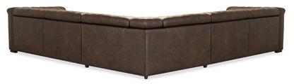 Savion Deux 5 Seat Sectional with Four Power Recliners and Six Power Headrests