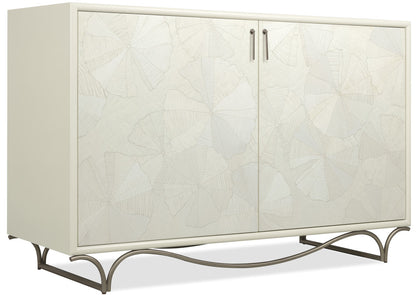 Melange White Lotus Hall Chest