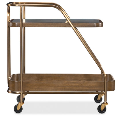 Commerce and Market Walnut Wine and Bar Cart