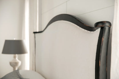 Ciao Bella Queen Upholstered Bed- Black