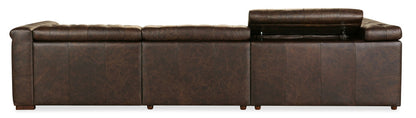 Savion Deux 5 Seat Sectional with Three Power Recliners and Six Power Headrests