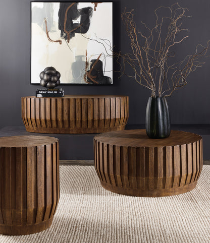 Commerce and Market Gears Round End Table