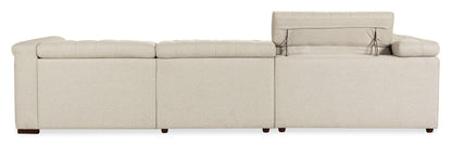 Savion Deux 5 Seat Sectional with Three Power Recliners and Six Power Headrests