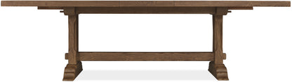 Driftwood Rectangle Dining Table with Two 20-inch Leaves