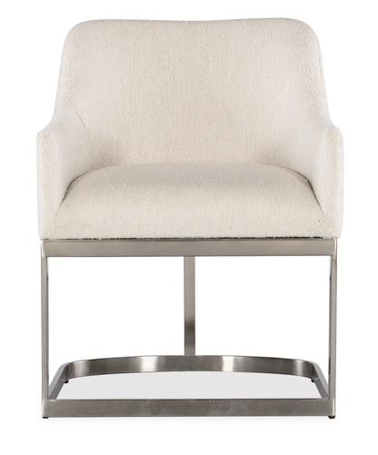 Modern Mood Upholstered Arm Chair with Metal Base