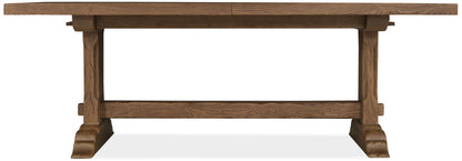 Driftwood Rectangle Dining Table with Two 20-inch Leaves