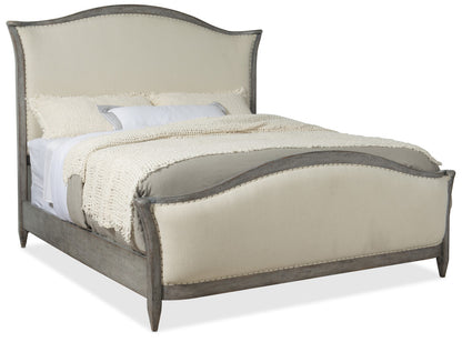 Ciao Bella King Upholstered Bed- Speckled Gray