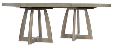 Affinity 78in Rectangle Pedestal Dining Table with 2-18in Leaves