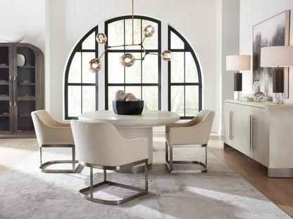 Modern Mood Upholstered Arm Chair with Metal Base