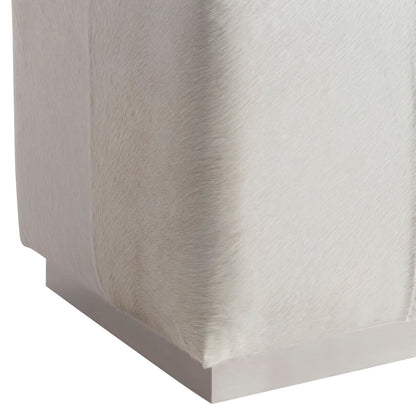 Aspen Leather Ottoman