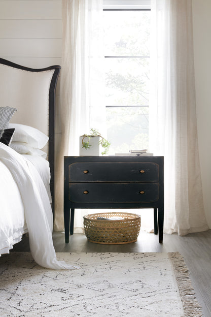 Ciao Bella Two-Drawer Nightstand- Black