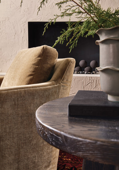 Driftwood Round End Table