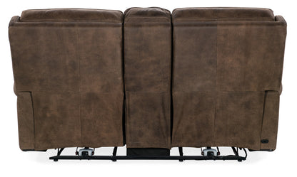 Wheeler Console Loveseat with Power Recline & Power Headrest