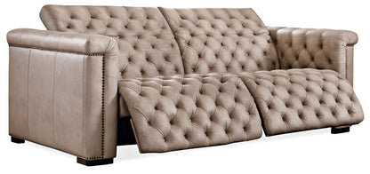 Savion 2 over 2 Sofa with Power Recline & Power Headrest