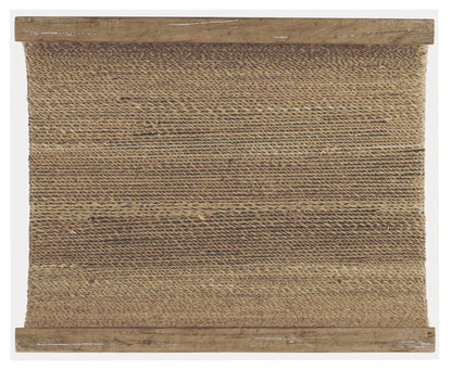 Melange Lenny Woven End Table