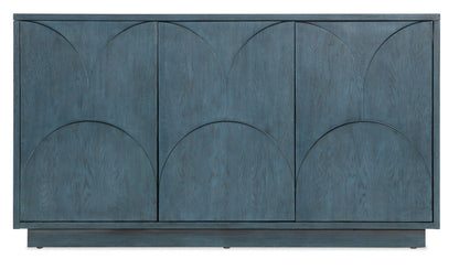 Melange Round Valley Three Door Entertainment Credenza