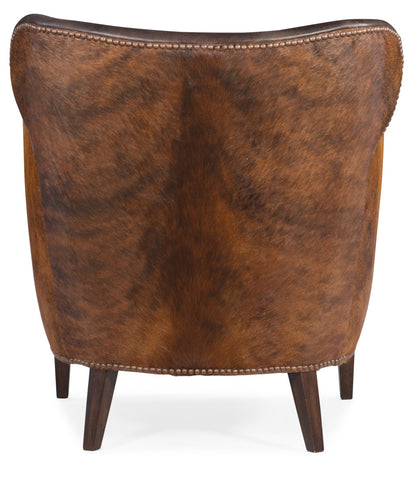 Kato Leather Club Chair with Dark HOH