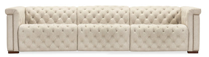 Savion Deux 3 Seat Sofa with Two Power Recliners and Three Power Headrests