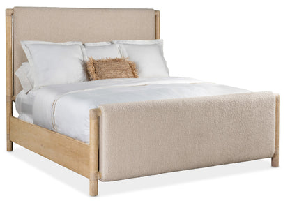Retreat King Upholstered Panel Bed