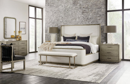 Linville Falls Boones Cal King Upholstered Shelter Bed