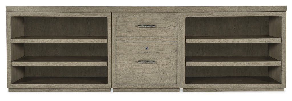 Linville Falls 96" Credenza with File and Two Open Desk Cabinets Credenza