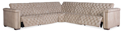 Savion Grandier 5-Piece Sectional with Power Recline & Power Headrest