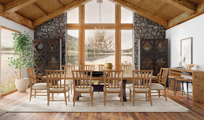 Big Sky Trestle Dining Table with 2-20in Leaves