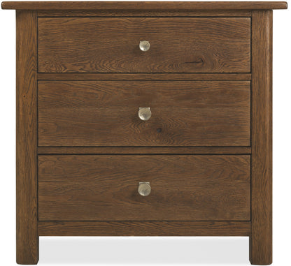 Driftwood Three-Drawer Nightstand