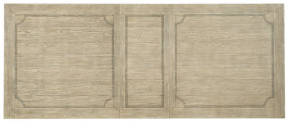 Ciao Bella 84in Trestle Table with 2-18in Leaves-Flaky White/Black