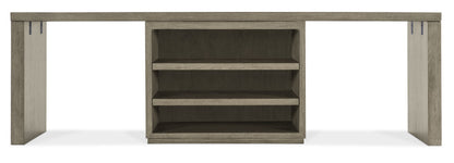 Linville Falls 96" Desk with Centered Open Desk Cabinet