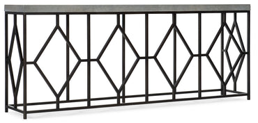 Ciao Bella Metal and Faux Concrete Console Table
