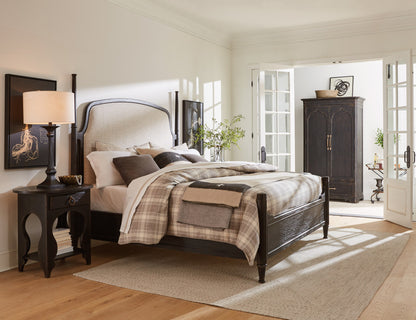 Americana One-Drawer Oval Nightstand