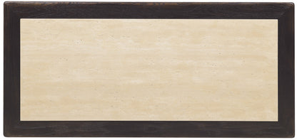 Driftwood One-Drawer Nightstand with Stone