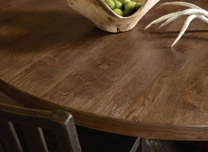 Driftwood 72in Round Dining Table